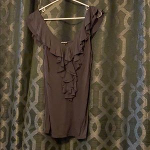 Express ruffle sleeveless blouse